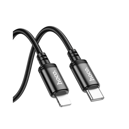 Кабел за данни и зареждане USB-C - Lightning HOCO X89, 27W, 2m, Черен