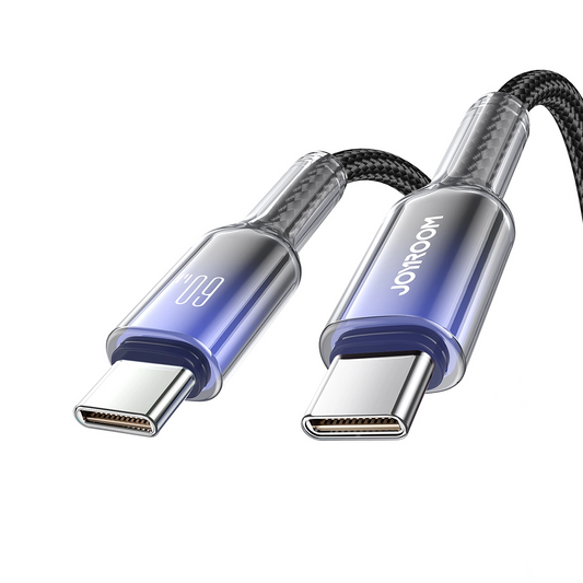 Кабел за данни и зареждане USB-C - USB-C Joyroom S-A42, 60W, 1.2m, Черен