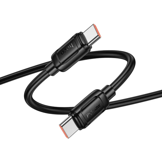 Кабел за данни и зареждане USB-C - USB-C HOCO X115, 240W, 1m, Черен