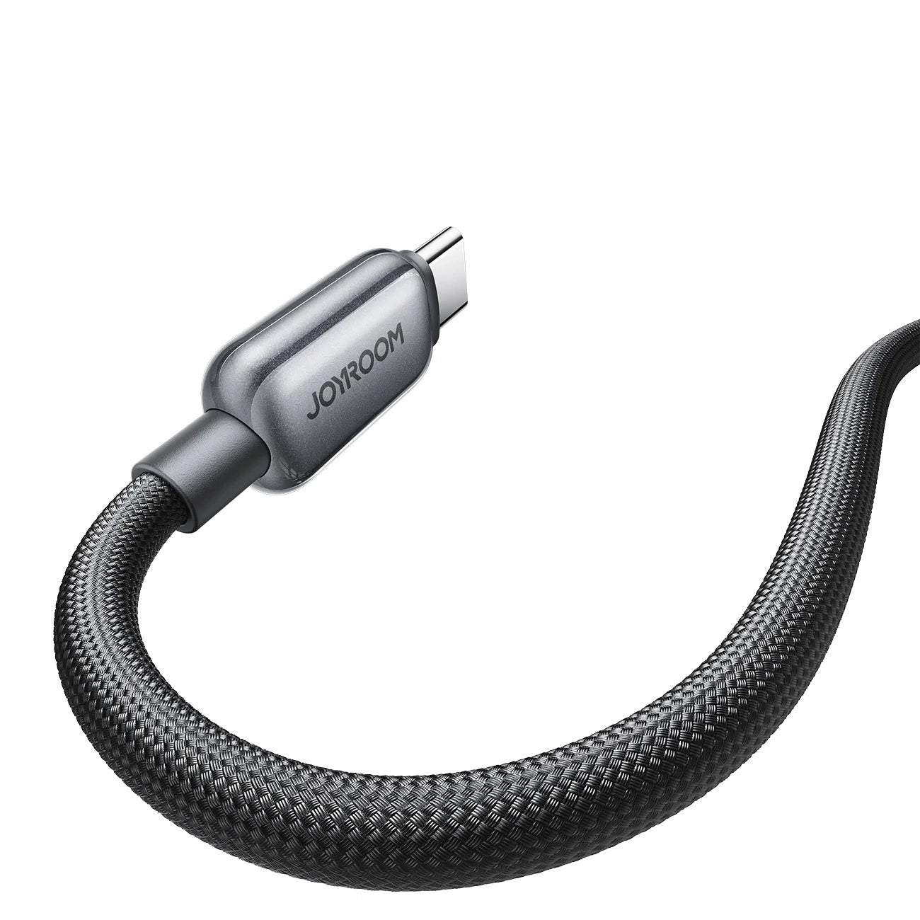 Кабел за данни и зареждане USB-C - USB-C Joyroom S-A55 StarFlight Display, 100W, 1.2m, Черен