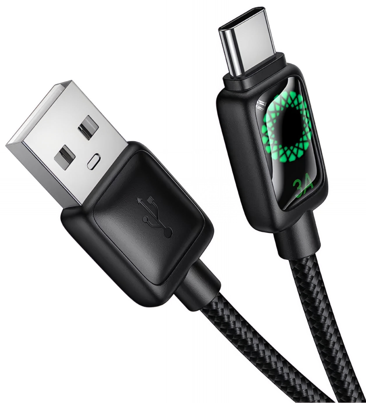 Кабел за данни и зареждане USB-A - USB-C HOCO U146, 36W, 1.2m, Черен
