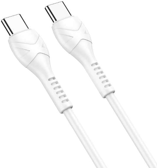Кабел за данни и зареждане USB-C - USB-C HOCO X37, 60W, 1m, Бял