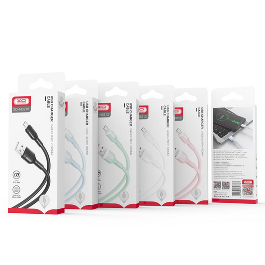 Кабел за данни и зареждане USB-A - Lightning XO Design NB212, 18W, 1m, Бял