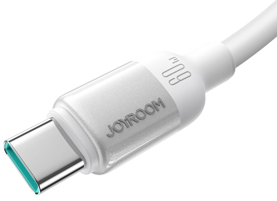 Кабел за данни и зареждане USB-C - USB-C Joyroom S-A62 Lively, 60W, 1.2м, бял