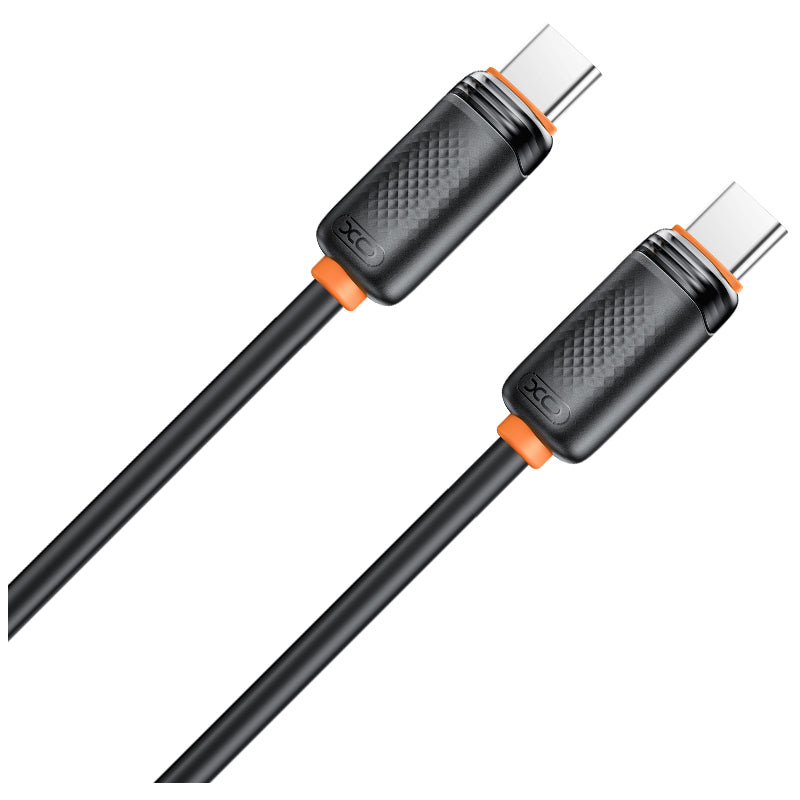 Кабел за данни и зареждане USB-C - USB-C XO Design NB-Q302B, 60W, 1м, Черен