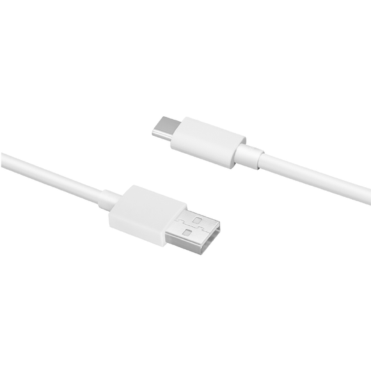 Кабел за данни и зареждане USB-A - USB-C Oppo DL129, 1м, бял 611602000006