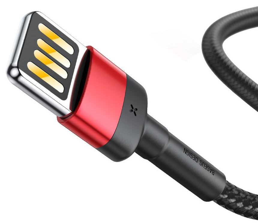 Кабел за данни и зареждане USB-A - Lightning Baseus Cafule Special Edition, 18W, 1m, Червен CALKLF-G91