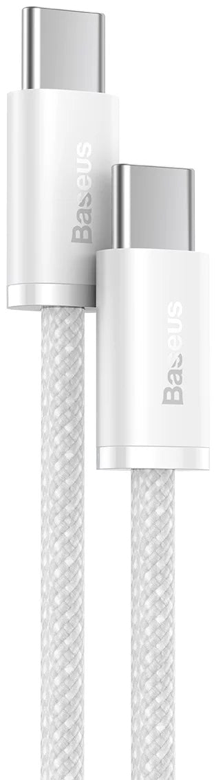 USB-C кабел за данни и зареждане - USB-C Baseus Dynamic Series, 100W, 1m, бял CALD000202