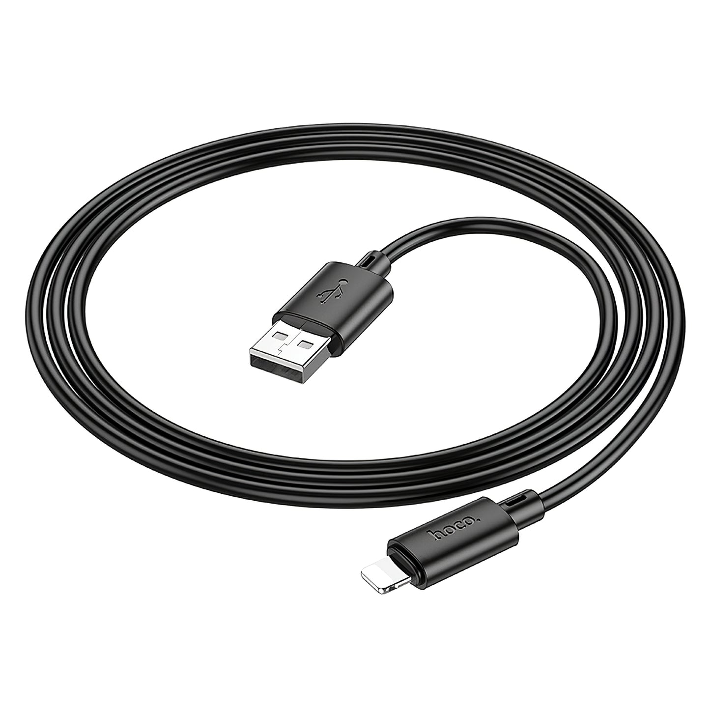 Кабел за данни и зареждане USB-A - Lightning HOCO X88, 18W, 1 м, черен