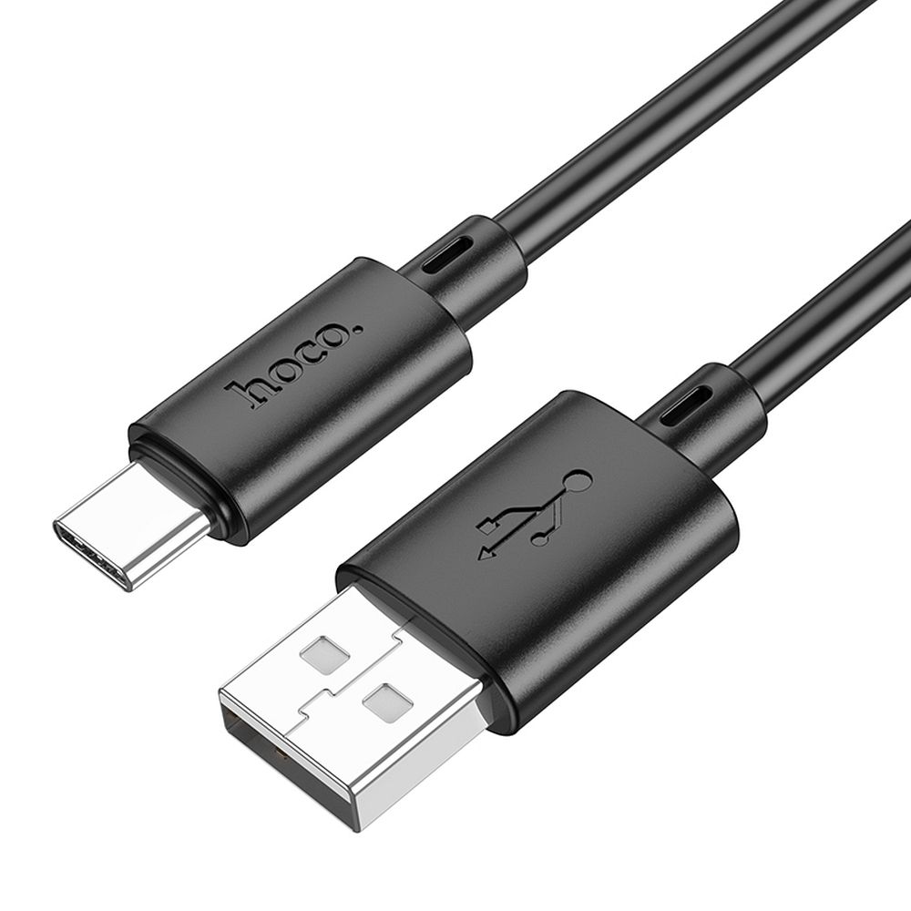 Кабел за данни и зареждане USB-A - USB-C HOCO X88, 18W, 1 м, черен