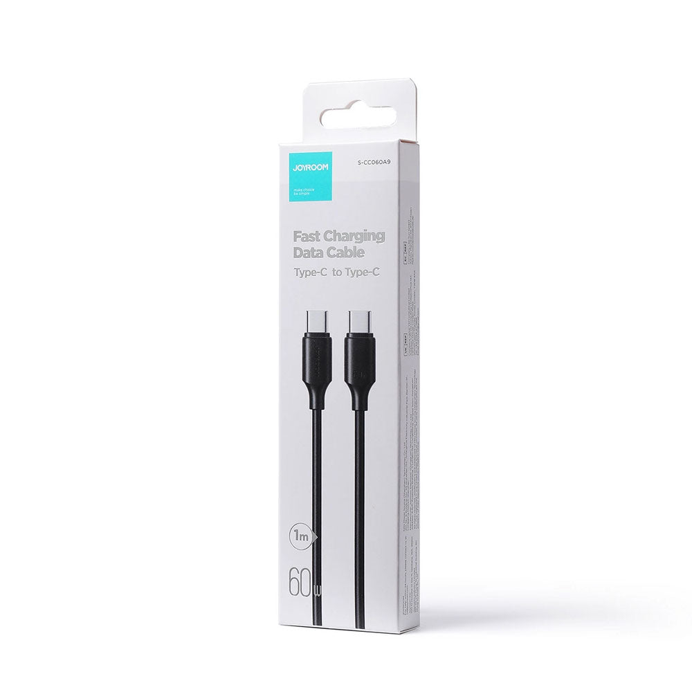 Кабел за данни и зареждане USB-C - USB-C Joyroom S-A9, 60W, 1m, Черен