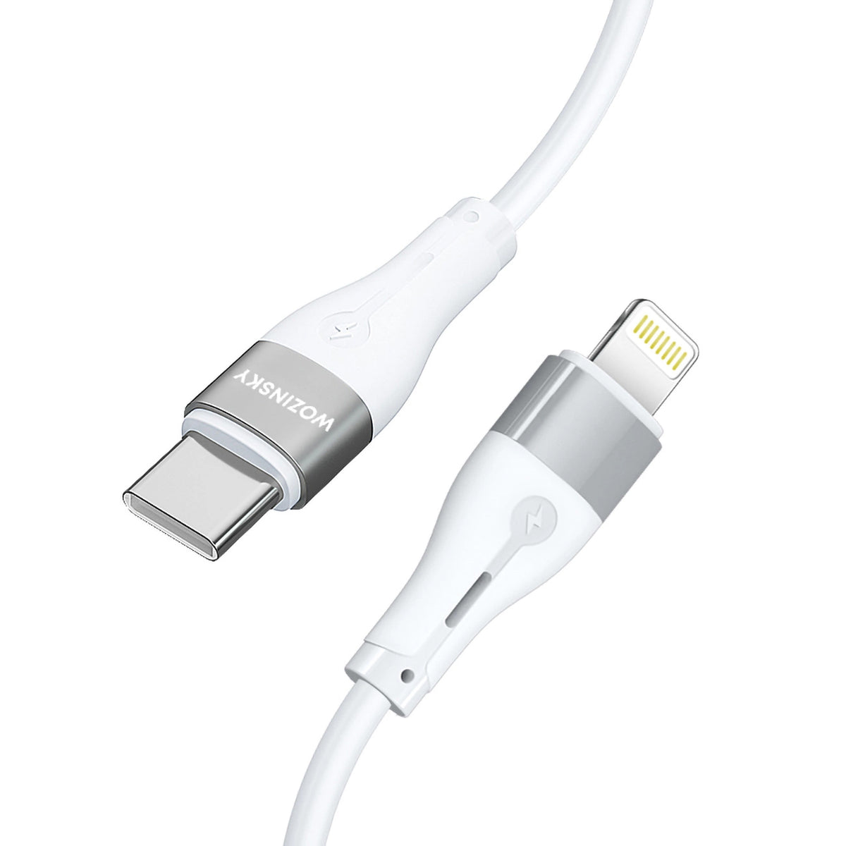 Кабел за данни и зареждане USB-C - Lightning WZK WSTCL1, 27W, 1m, Бял