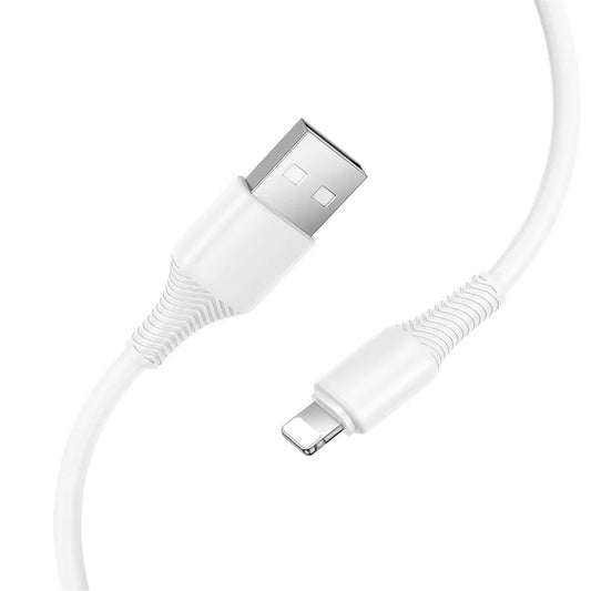 Кабел за данни и зареждане USB-C - Lightning HOCO X120, 20W, 1m, Бял