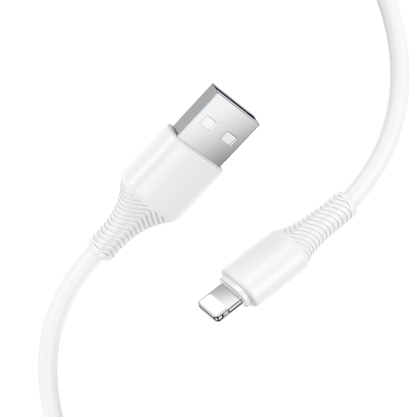 Кабел за данни и зареждане USB-A - Lightning HOCO X120, 18W, 1m, Бял