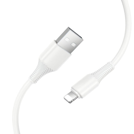 Кабел за данни и зареждане USB-A - Lightning HOCO X120, 18W, 1m, Бял