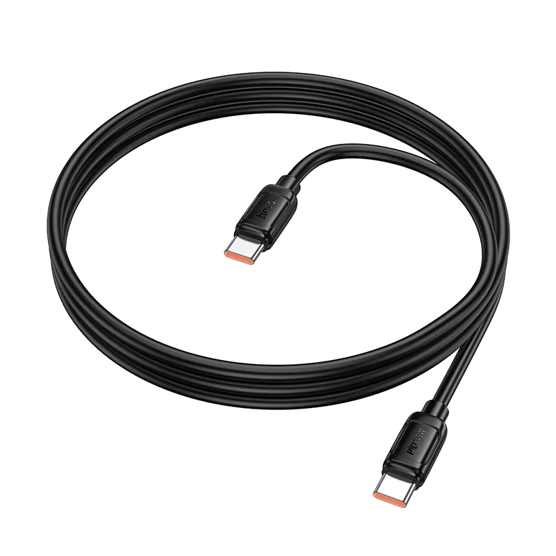 Кабел за данни и зареждане USB-C - USB-C HOCO X115, 240W, 1m, Черен