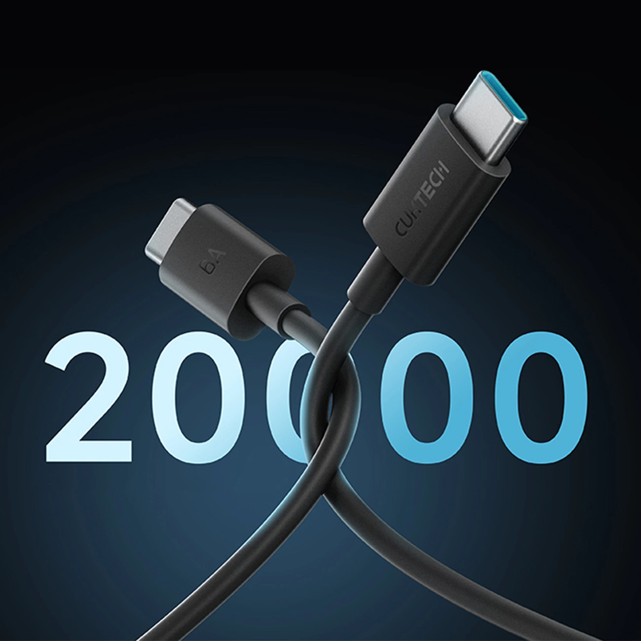 Кабел за данни и зареждане USB-C - USB-C Cuktech, 240W, 1.5m, Черен CKCTC615NCBK