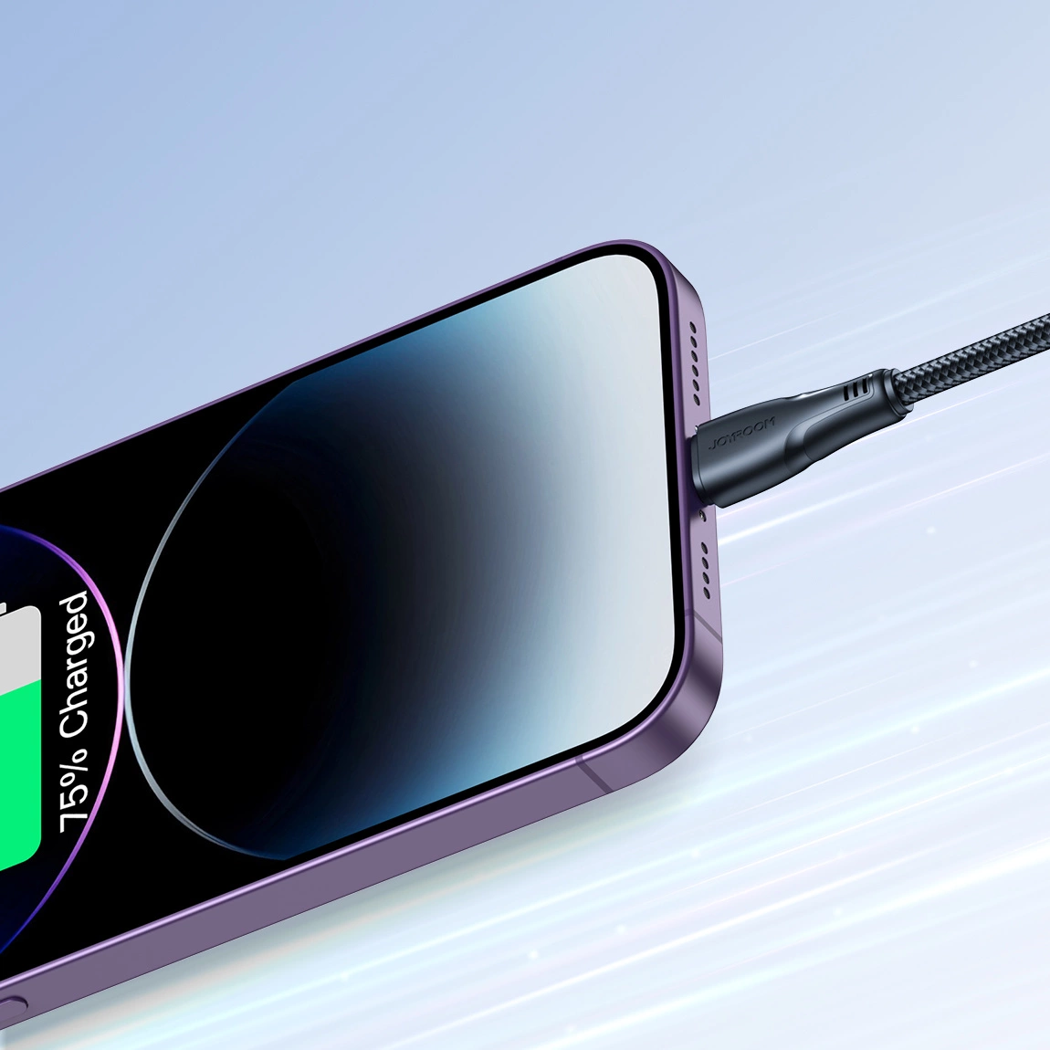 Кабел за данни и зареждане USB-A - Lightning Joyroom S-A11, 18W, 1.2m, Черен