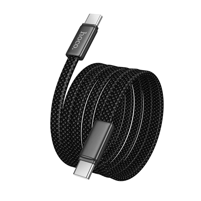 Кабел за данни и зареждане USB-C - USB-C HOCO X125, 60W, 1m, Черен