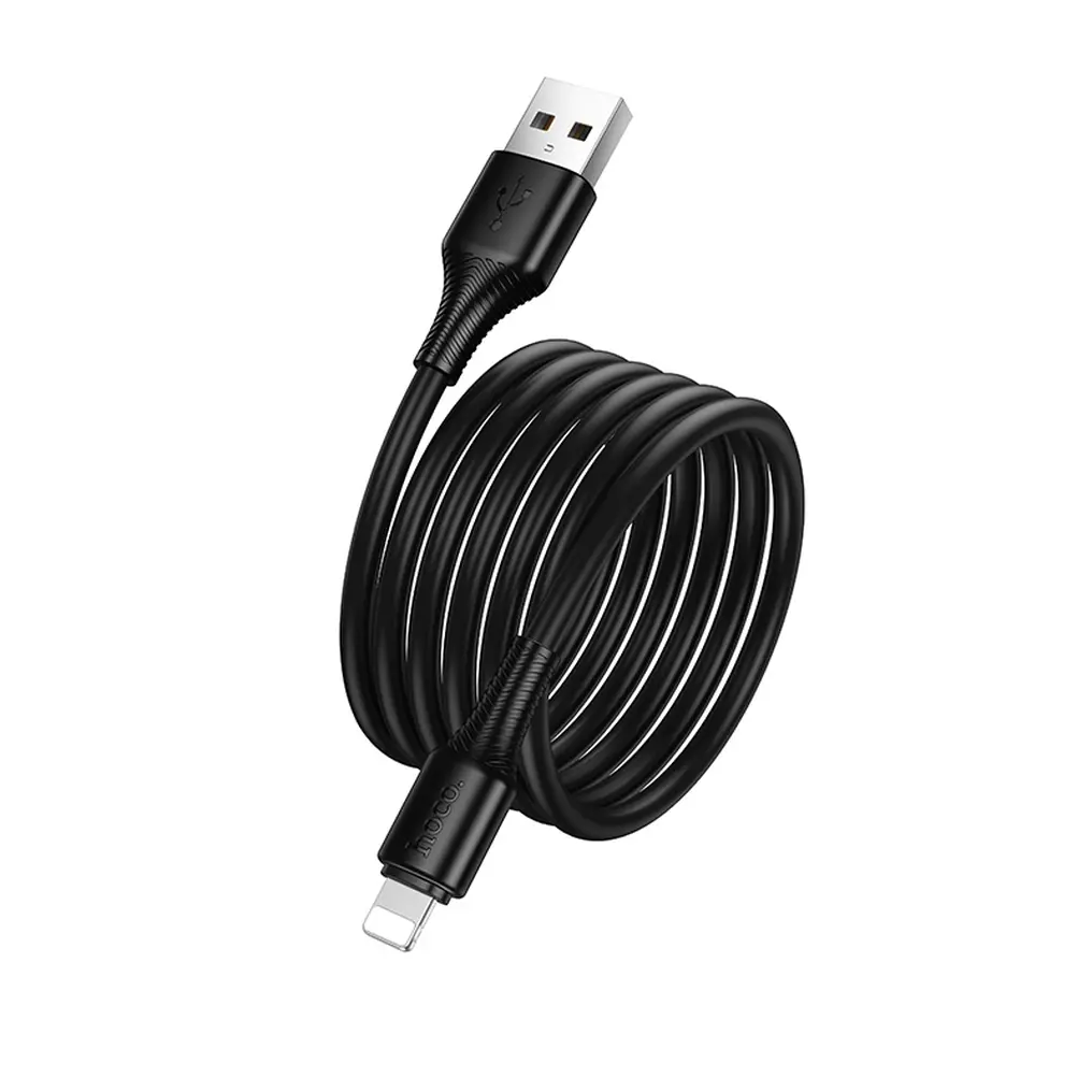 Кабел за данни и зареждане USB-A - Lightning HOCO X120, 18W, 1м, Черен