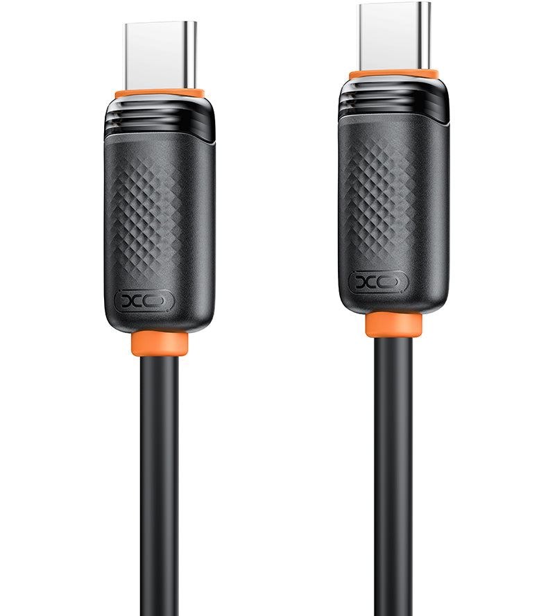 Кабел за данни и зареждане USB-C - USB-C XO Design NB-Q302B, 60W, 1м, Черен
