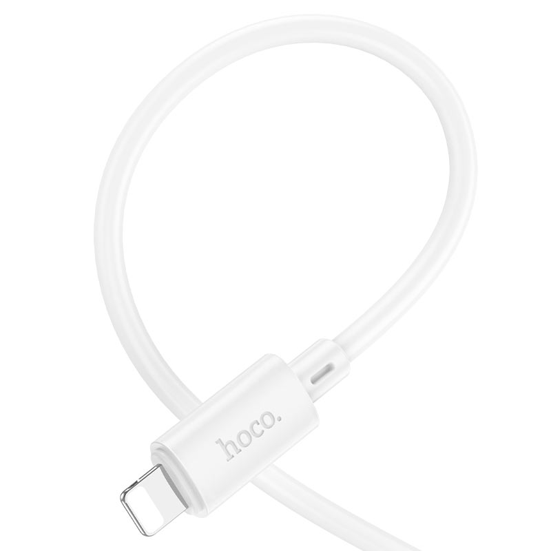Кабел за данни и зареждане USB-A - Lightning HOCO X88, 18W, 2м, бял