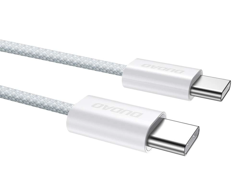 Кабел за данни и зареждане USB-C - USB-C Dudao L6C, 30W, 1м, син