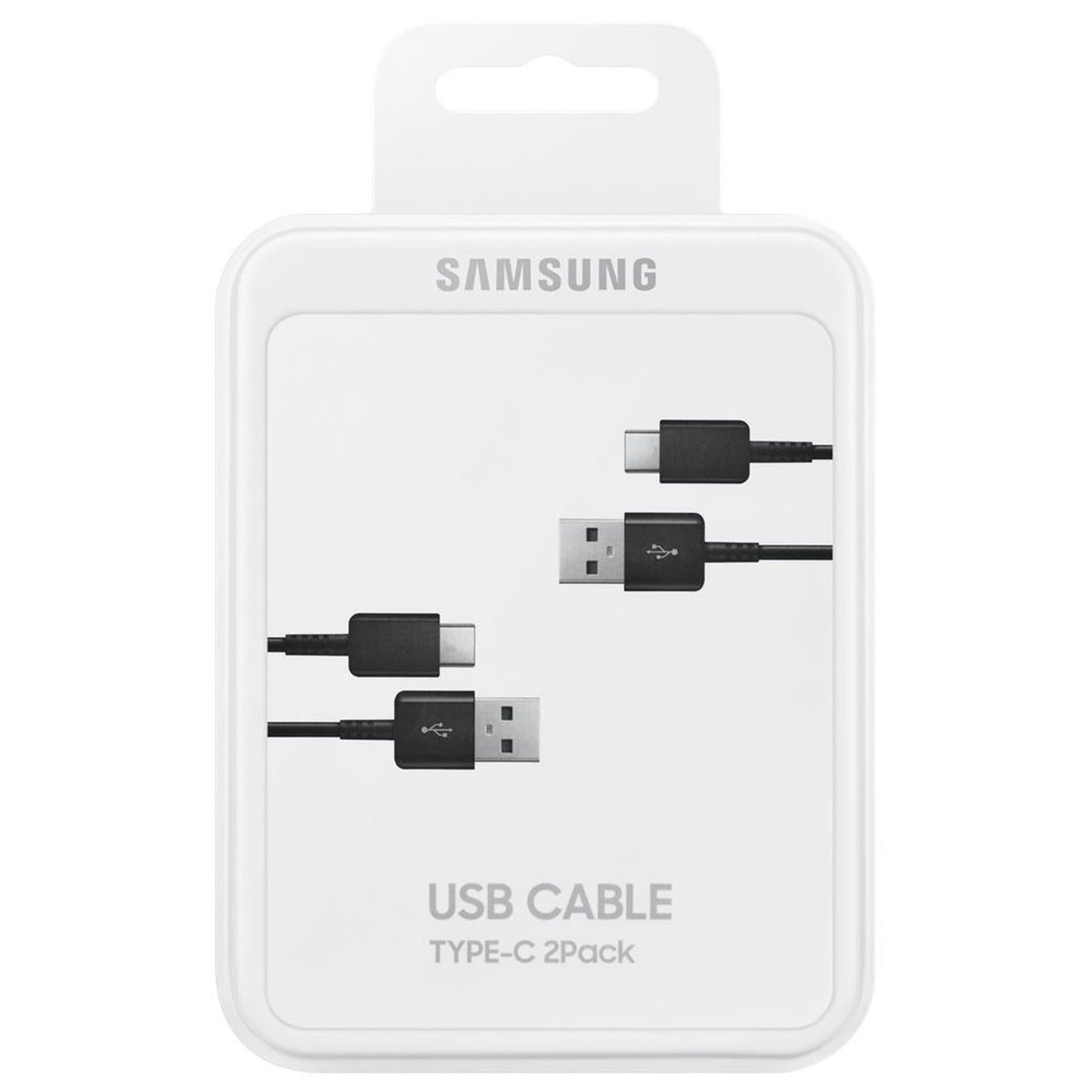 Кабел за данни и зареждане USB-A - USB-C Samsung 2-Pack, 25W, 1.5m, Черен EP-DG930MBEGWW