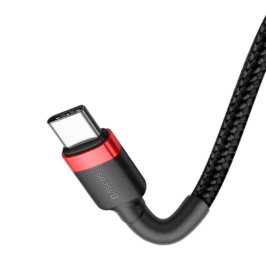 Data and Charging Cable USB-C - USB-C Baseus Cafule, 60W, 2m, Red CATKLF-H91