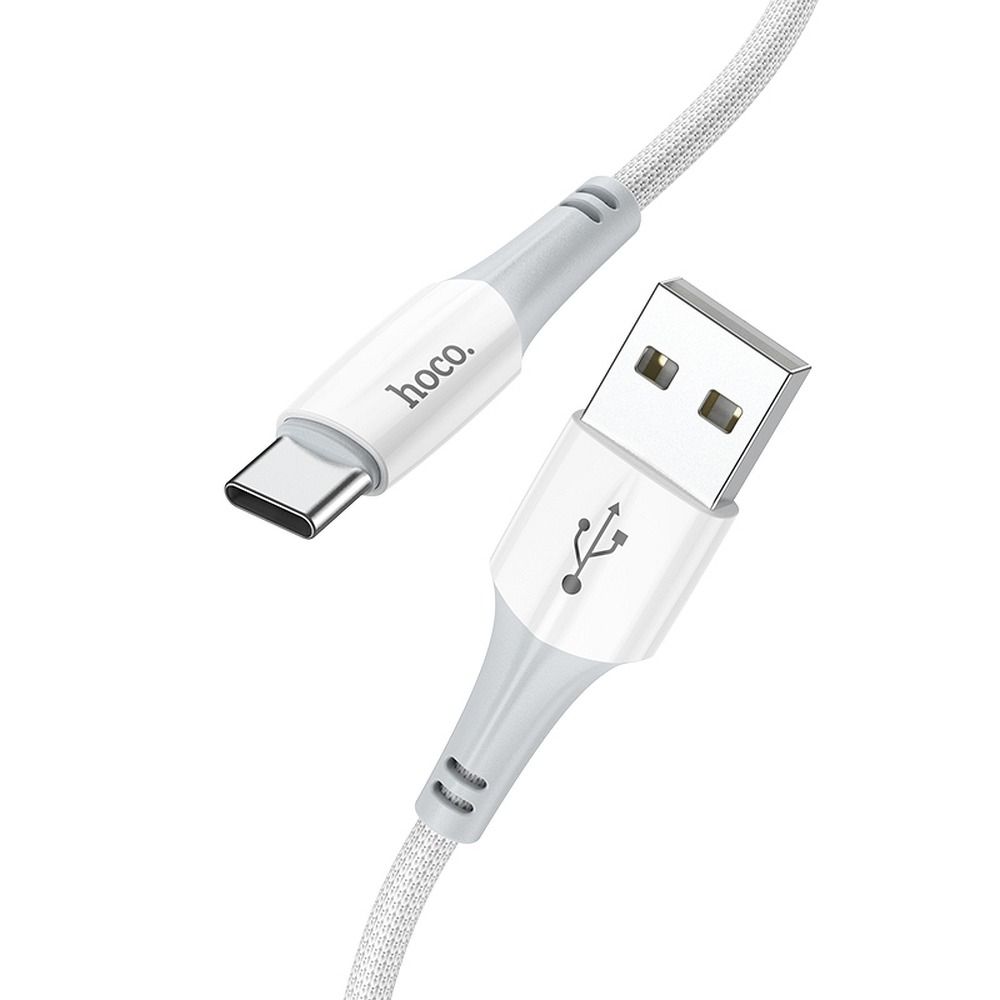 Кабел за данни и зареждане USB-A - USB-C HOCO X70, 18W, 1m, Бял