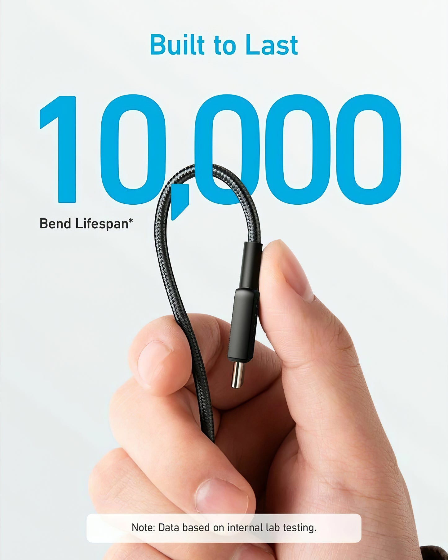 Кабел за данни и зареждане USB-C - USB-C Anker 322, 60W, 1.8m, Черен A81F6G11