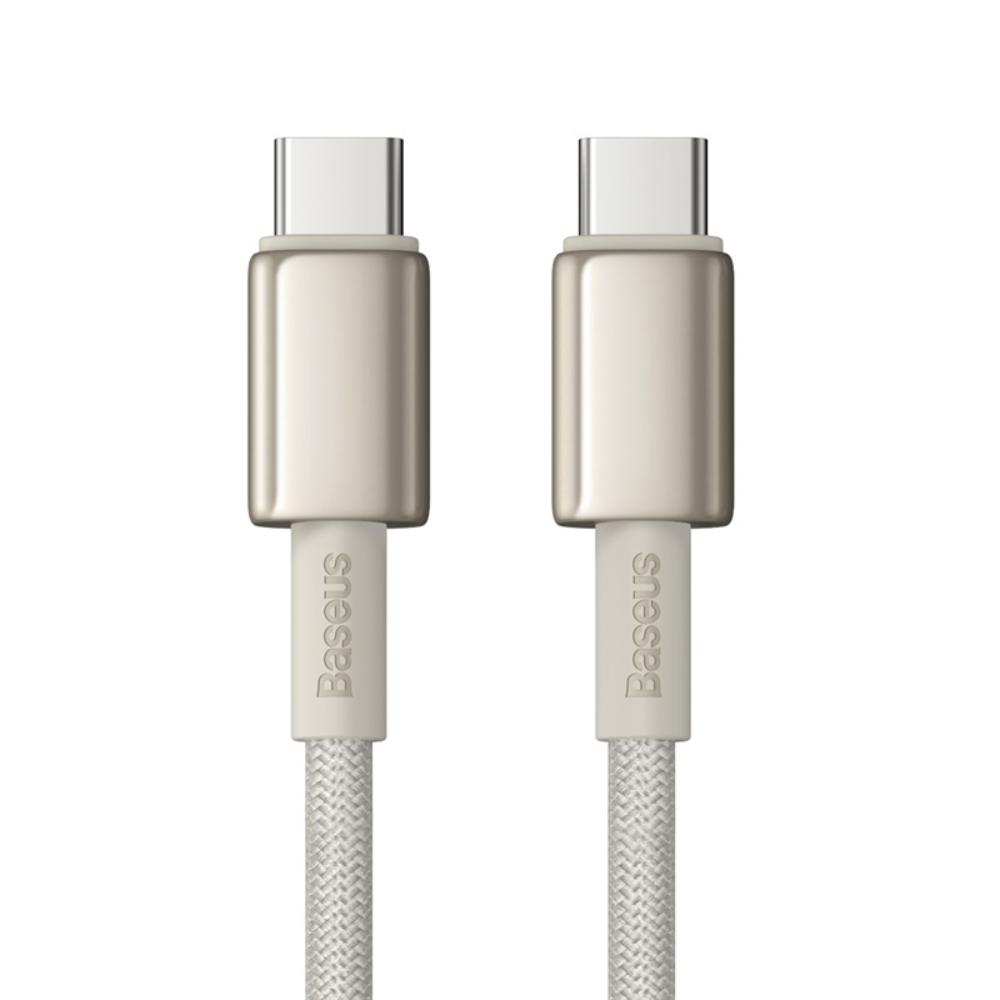 Кабел за данни и зареждане USB-C - USB-C Baseus Tungsten Gold, 100W, 2m, Златист P10319800G21-01
