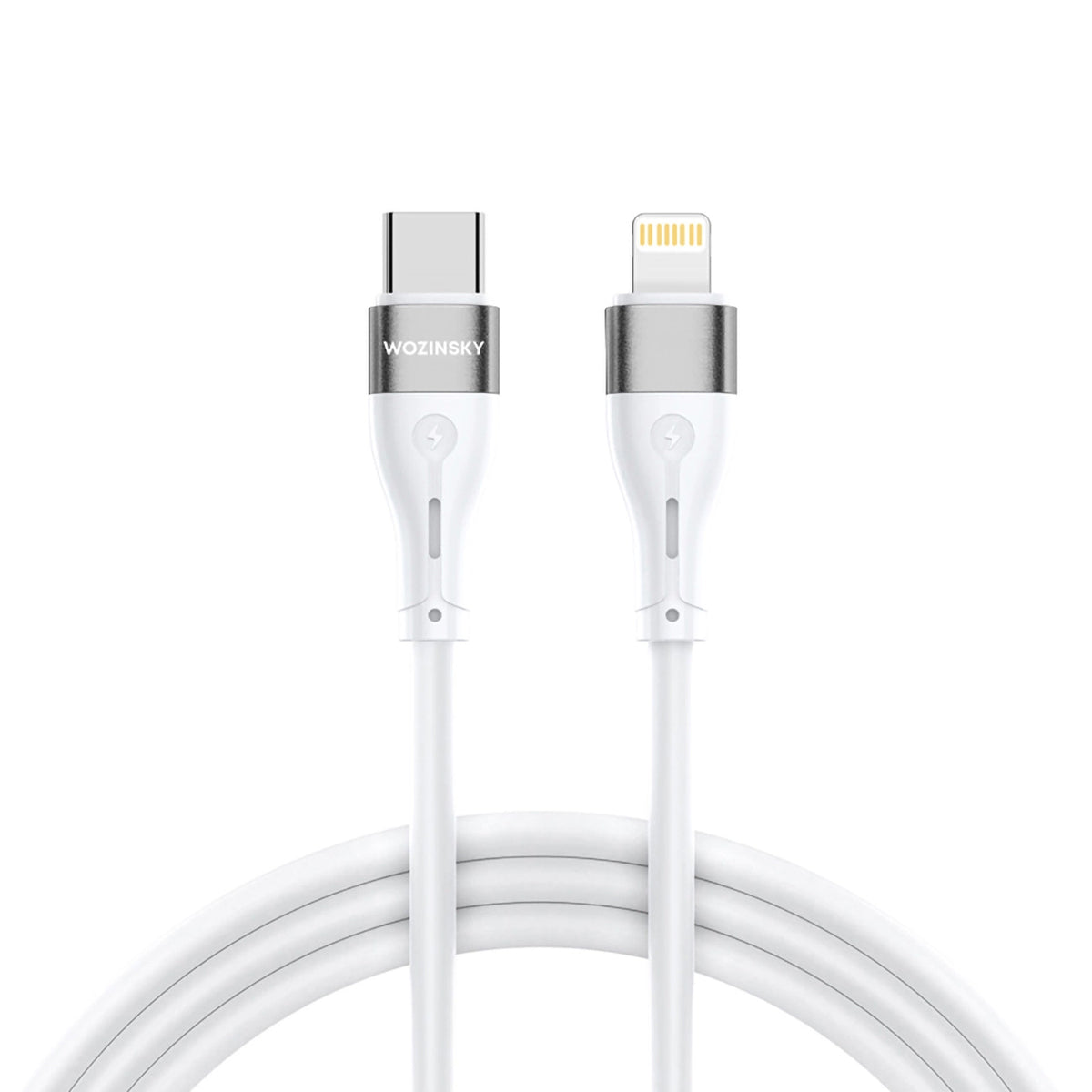 Кабел за данни и зареждане USB-C - Lightning WZK WSTCL1, 27W, 1m, Бял
