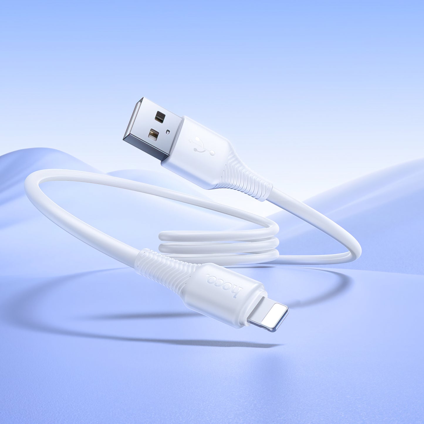 Кабел за данни и зареждане USB-A - Lightning HOCO X120, 18W, 1m, Бял