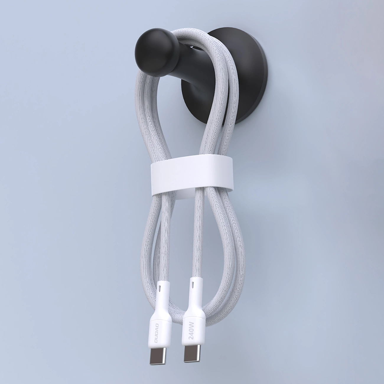 Кабел за данни и зареждане USB-C - USB-C Dudao L9C Max, 240W, 2m, Бял
