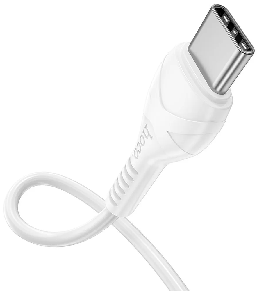 Кабел за данни и зареждане USB-C - USB-C HOCO X37, 60W, 1m, Бял