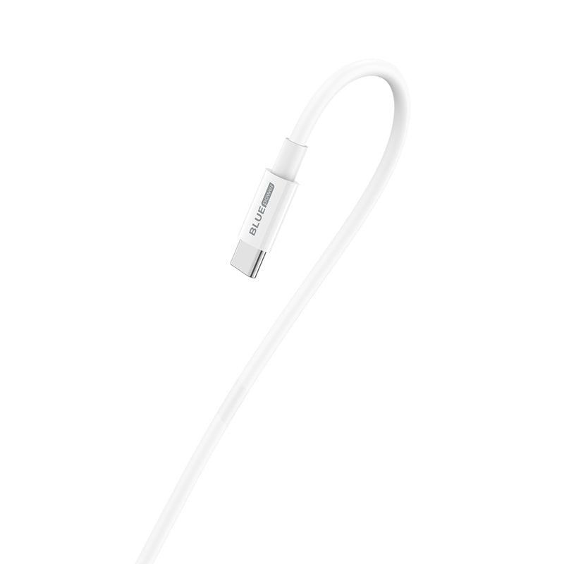 Кабел за данни и зареждане USB-C - USB-C BLUE Power BBX44, 100W, 1м, бял