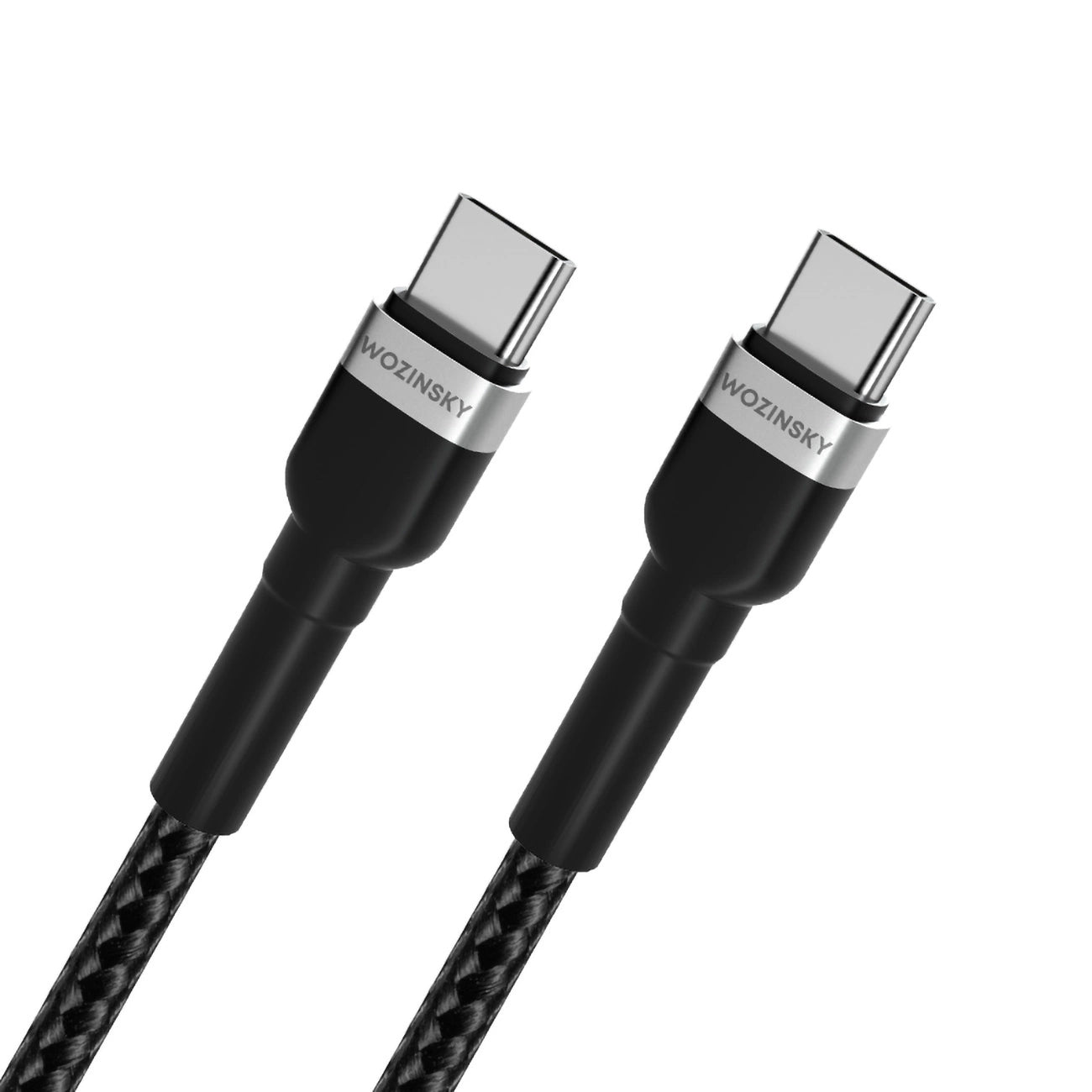 Кабел за данни и зареждане USB-C - USB-C WZK WNBCC2, 65W, 2m, Черен