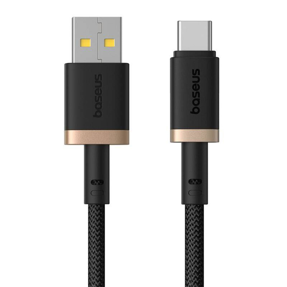 Кабел за данни и зареждане USB-A - USB-C Baseus Dura Series, 60W, 2m, Златист P10377802U01-02