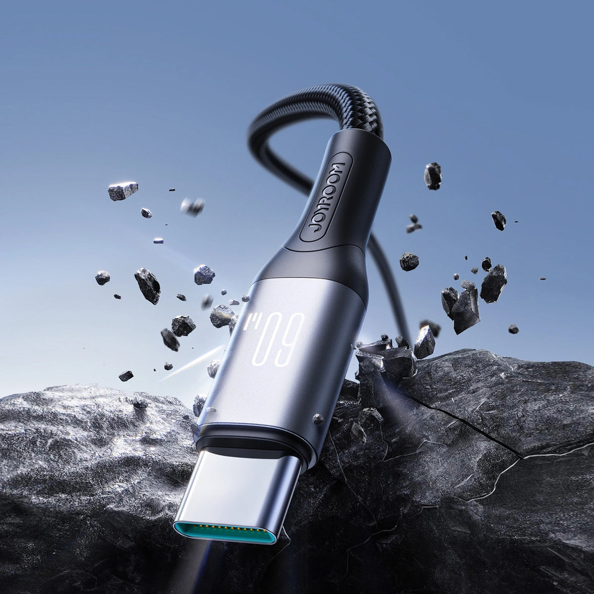 Кабел за данни и зареждане USB-C - USB-C Joyroom S-A28 Flash, 60W, 1m, Черен