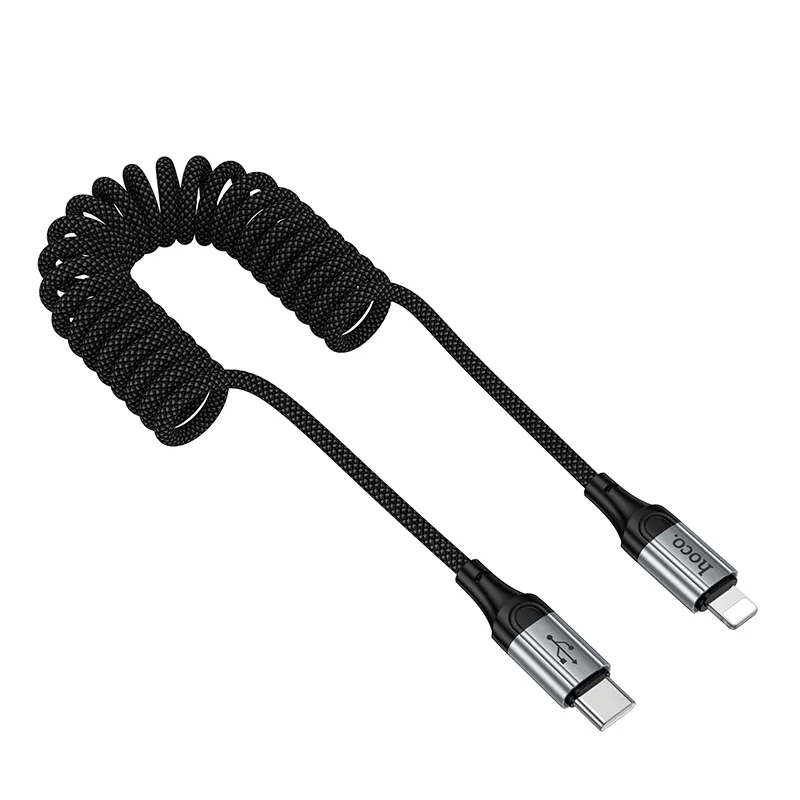 Кабел за данни и зареждане USB-C - Lightning HOCO X121, 27W, 1.5m, Черен