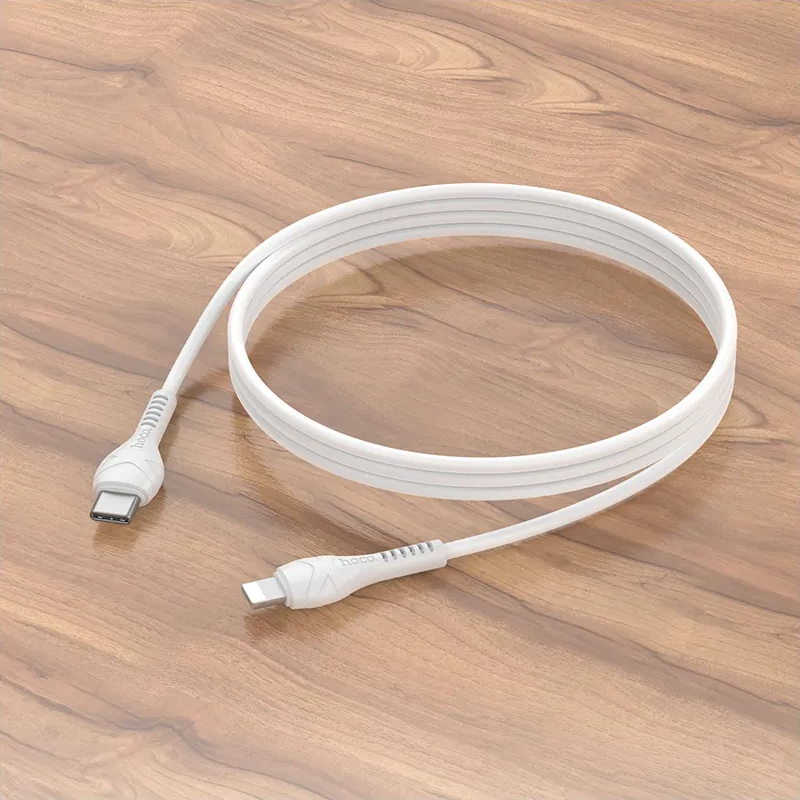 Кабел за данни и зареждане USB-C - Lightning HOCO X37, 27W, 1m, Бял