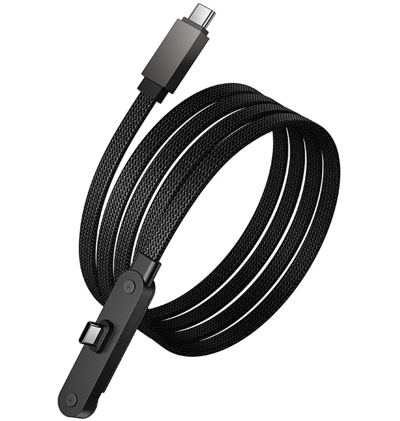 Кабел за данни и зареждане USB-C - USB-C HOCO U150 Exquisite, 60W, 1.2м, Черен