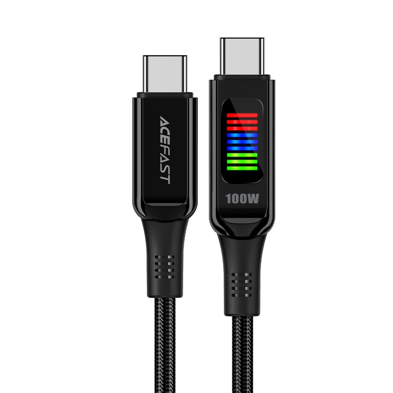Кабел за данни и зареждане USB-C - USB-C Acefast C7-03, 100W, 1.2m, Черен