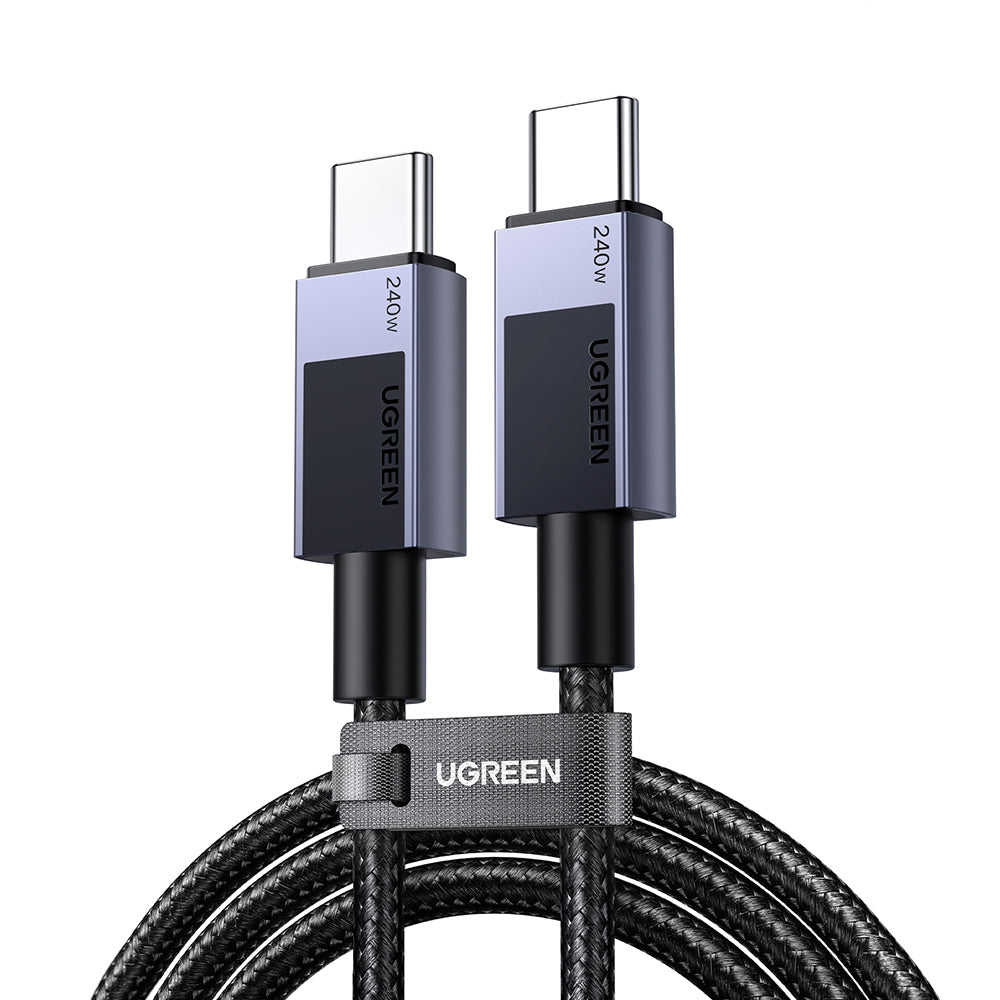 Кабел за данни и зареждане USB-C - USB-C UGREEN L513, 240W, 2m, Черен