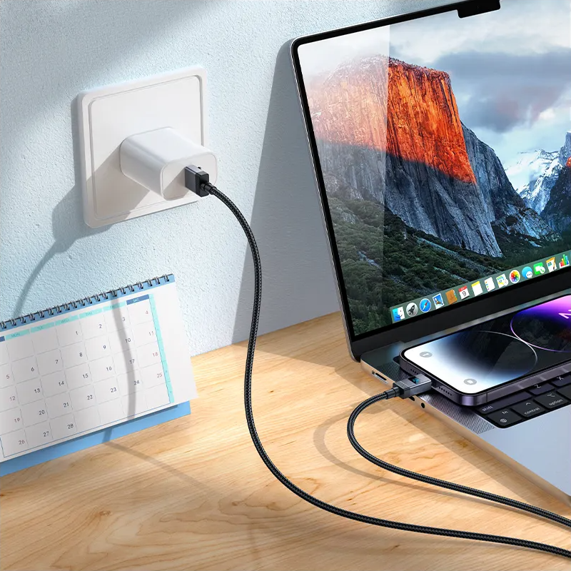 Кабел за данни и зареждане USB-A - Lightning HOCO X118 Display, 12W, 1m, Черен