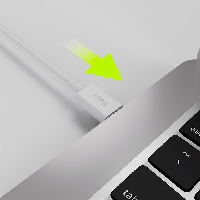 Кабел за данни и зареждане USB-C - USB-C Allity. AUC-03, 100W, 2m, Бял