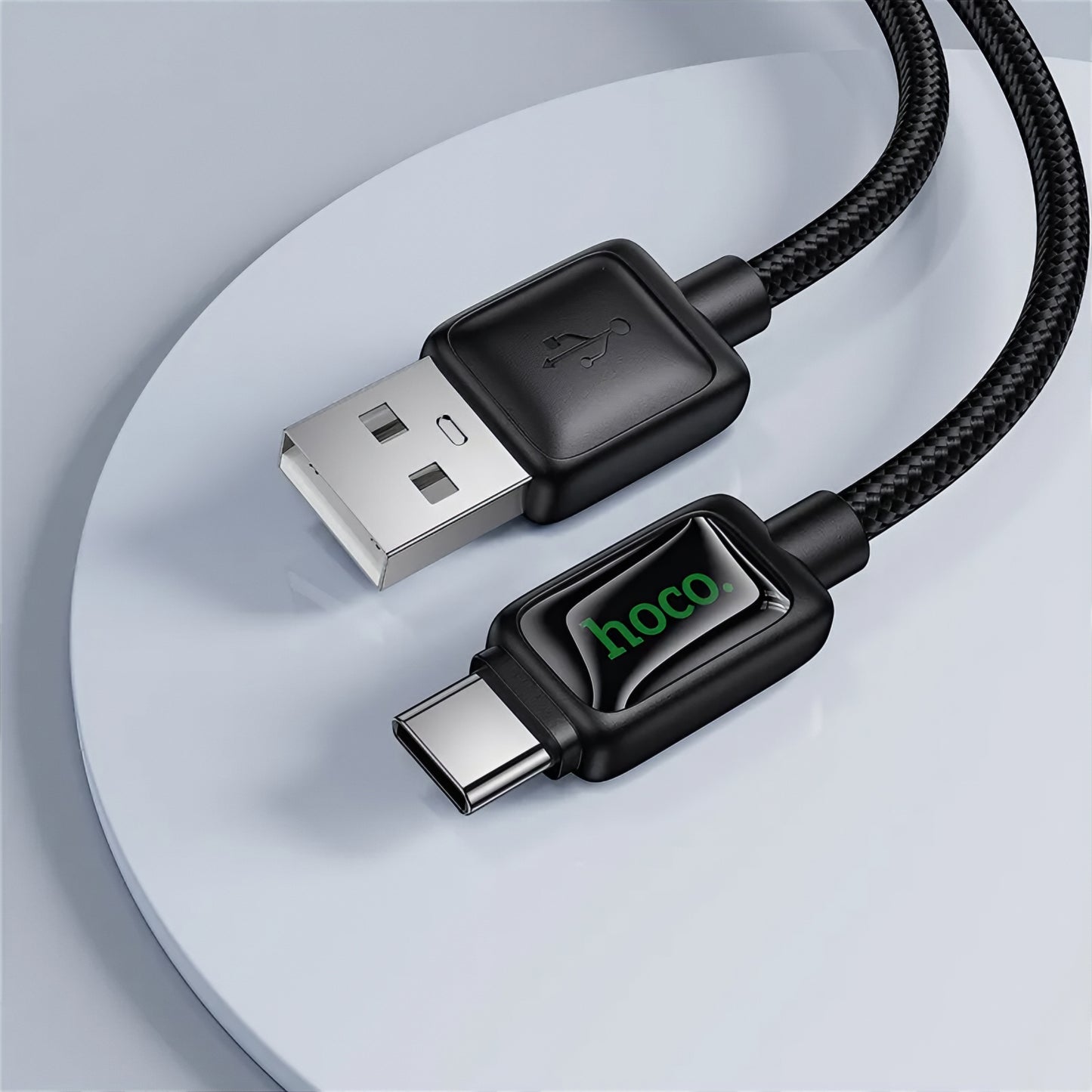 Кабел за данни и зареждане USB-A - USB-C HOCO U146, 36W, 1.2m, Черен