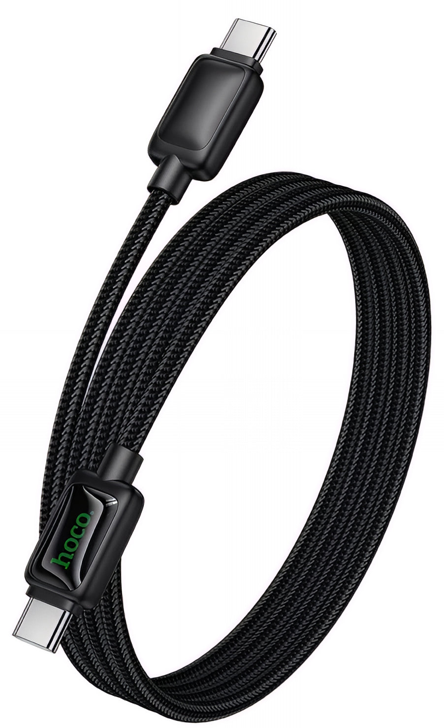 Кабел за данни и зареждане USB-C - USB-C HOCO U146, 60W, 1.2m, Черен