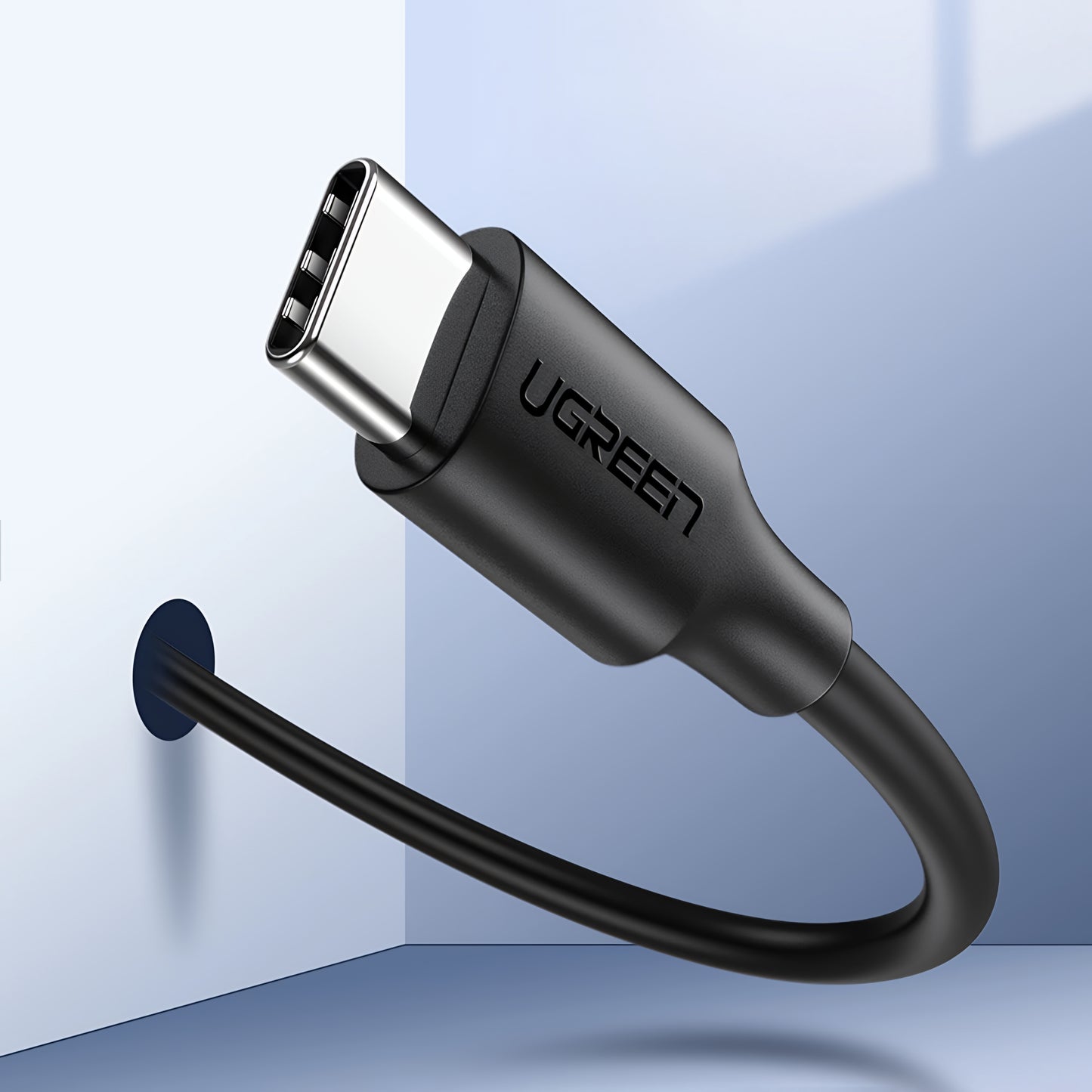 Кабел за данни и зареждане USB-C - USB-C UGREEN US286, 60W, 3m, Черен